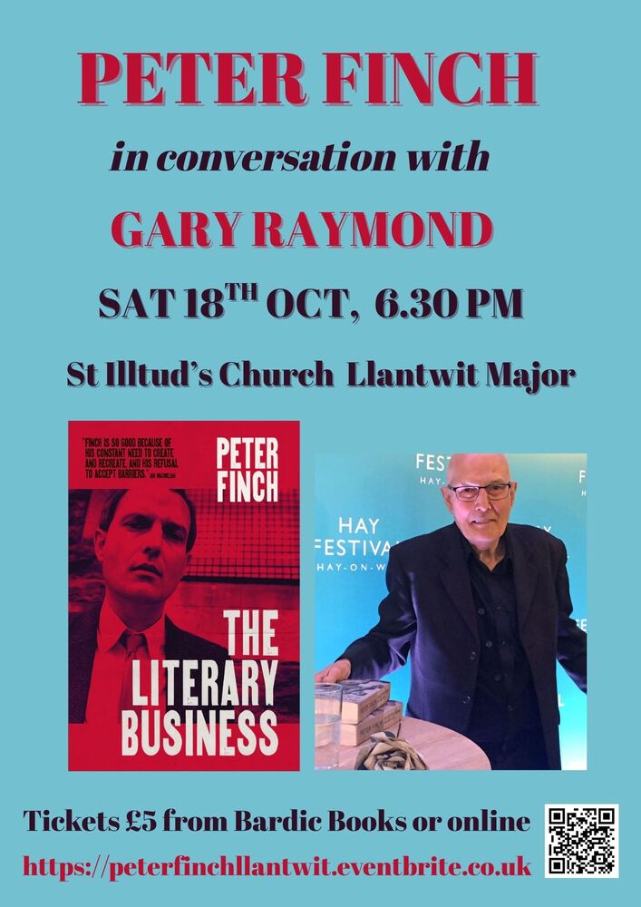 In Conversation With Peter Finch Saturday 18th October 2025 at 6:30pm